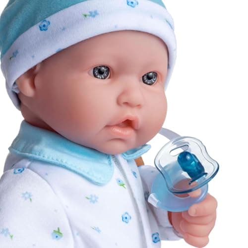 JC Toys, La Baby 16-inch Blue Washable Soft Body Boy Baby Doll with Accessories - For Children 12 Months and older, Designed by Berenguer - Image 3