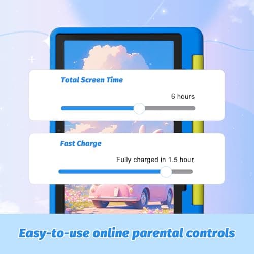 URAO Kids Tablet, Android 14 Tablet for Kids 10 inch Octa-Core with Case, 64GB 1TB TF Card Expandable for Toddler Children, Parental Control, Dual Camera, WiFi,Gift - Image 5