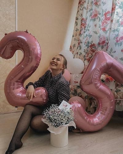 Amazon.com: 0 Balloon - Pastel Pink Birthday Number Balloons, 40 Inch Decorations | Pastel Pink inflatable birthday balloons 40 inch, jumbo foil 0th birthday decorations for women and men : Toys & Games - Image 4