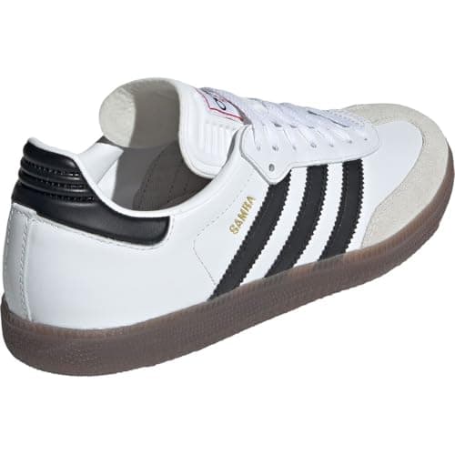 adidas Unisex-Adult Samba Indoor, White/Black/Vivid Red, 7.5 - Image 6