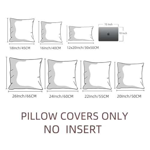 Fancy Homi 4 Packs Neutral Decorative Throw Pillow Covers 18x18 Inch for Living Room Couch Bed Sofa, Rustic Farmhouse Boho Home Decor, Soft Plush Striped Corduroy Square Cushion Case 45x45 cm - Image 8