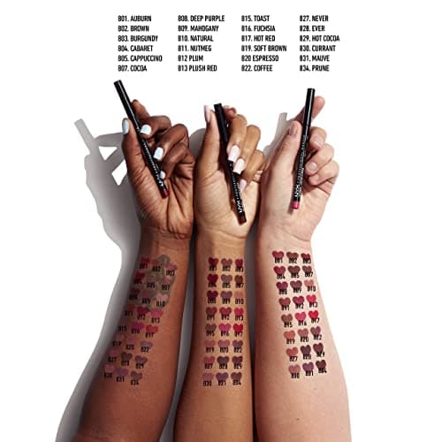NYX PROFESSIONAL MAKEUP Slim Lip Pencil, Long-Lasting Creamy Lip Liner - Ever - Image 6