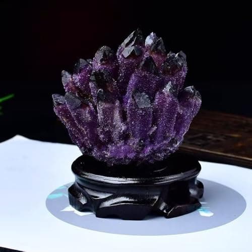 Large Amethyst Crystal Cluster，Real Crystals ，raw Crystal Cluster， Amethyst Stone ，Large Crystals Cluster for Home Decor - Image 7