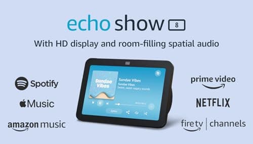 Amazon Echo Show 8 (newest model), With Spatial Audio, Smart Home Hub, and Alexa, Charcoal - Image 9