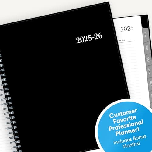 Blue Sky 2025-2026 Weekly and Monthly Academic Year Planner Calendar, July 2025 - June 2026, 8" x 10.875", Flexible Cover, Wirebound, Laminated Tabs, Dainian - Image 6