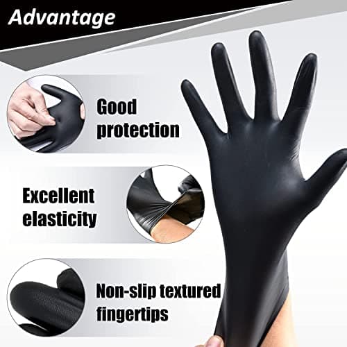 PROMEDIX P Nitrile Gloves, 4mil-100 Count, Gloves Disposable Latex Free, Disposable Gloves for Cooking,Household,Food safe - Image 2