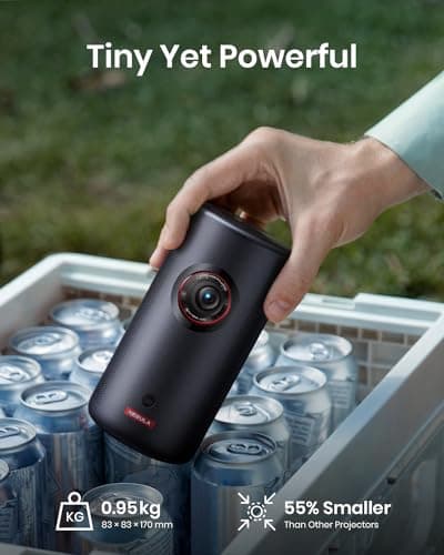 NEBULA Capsule 3 Laser Projector, Upgraded with Google TV and Official Netflix, Mini Smart TV Projector with Wi-Fi, Outdoor Portable Projector, Dolby Digital, 120-Inch Screen, 2.5H Built-In Battery - Image 3