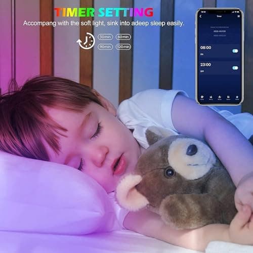 Tenmiro Led Lights for Bedroom 100ft (2 Rolls of 50ft) Music Sync Color Changing Strip Lights with Remote and App Control RGB Strip, for Room Home Party Decoration - Image 4