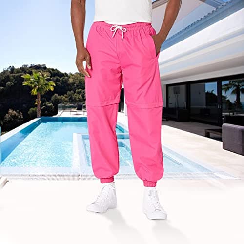 Funny Guy Mugs 80s & 90s Retro Neon Windbreaker Pants, X-Large - Image 3
