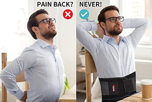 FEATOL Back Brace Support Belt-Lumbar Support Back Brace for Back Pain, Sciatica, Scoliosis, Herniated Disc Adjustable Support Straps-Lower Back Brace with Removable Lumbar Pad for Men & Women - Image 8