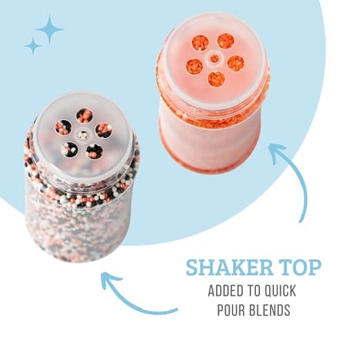 Sweets Indeed Halloween Sprinkles 4-Pack – 11.57 oz Jar Set | Candy Eyeball Mix, Bat & Pumpkin Quin Mix, Orange Sanding Sugar & Black/White/Orange Nonpareils | Cupcake & Cookie Decorations - Image 4