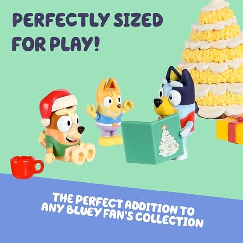 Bluey Toys for Girls and Boys, 24 Days of Surprises, Kids Advent Calendar w/Accessories, Stickers & Mini Christmas Tree - Image 5