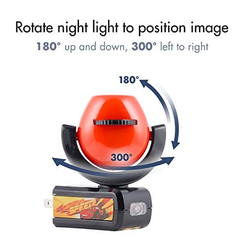 Projectables Pixar Cars LED Kids Night Light, Plug-In, Projector, Dusk-to-Dawn, Lightning McQueen, Galaxy Light, Hallway, Bedroom, Nursery, Playroom, Gaming Room, 11740 - Image 5