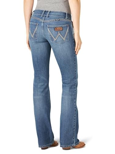 Wrangler Women's Retro Sadie Low Rise Stretch Boot Cut Jean, Tiffany, 7-34 - Image 3