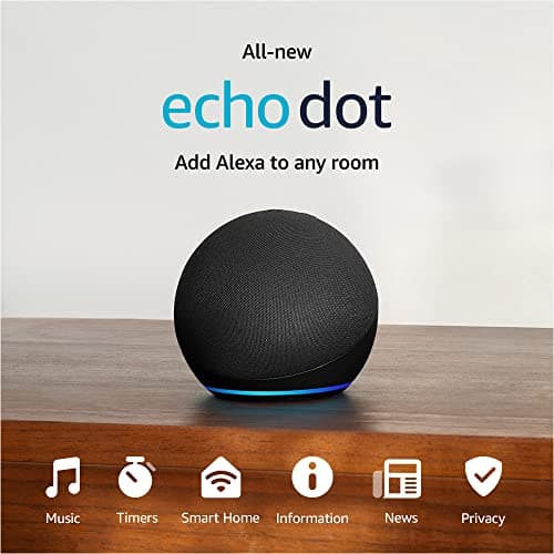 Amazon Echo Dot (newest model), Vibrant sounding Alexa speaker, Great for bedrooms, dining rooms and offices, Charcoal - Image 8