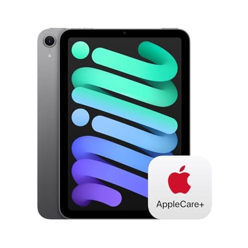 Apple iPad mini (A17 Pro): Apple Intelligence, 8.3-inch Liquid Retina Display, 128GB, Wi-Fi 6E, 12MP Front/12MP Back Camera, Touch ID, All-Day Battery Life with AppleCare+ (2 Years) — Space Gray