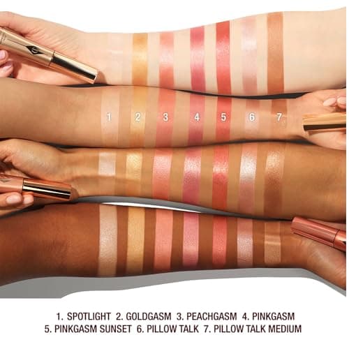 Charlotte Tilbury Glowgasm Beauty Light Wand Liquid Highlighter Makeup - Soft-Focus Pink Highlighter & Blush for Cheeks - Pearlescent, Weightless Radiant Finish - Pinkgasm - Image 5