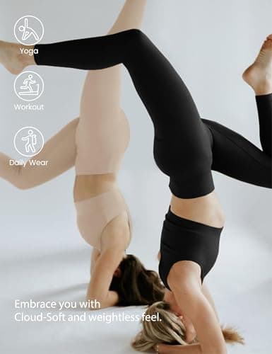 High Waisted Leggings for Women - Soft Athletic Tummy Control Yoga Pants for Cycling Dance Tights - Image 3