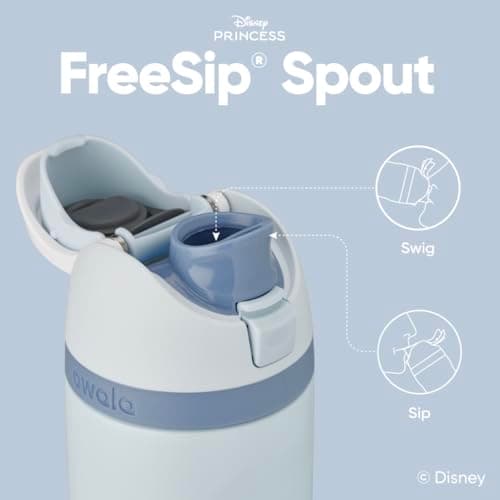 Owala Disney Princess FreeSip Insulated Stainless Steel Water Bottle with Straw for Sports and Travel, BPA-Free Sports Water Bottle, 24 oz, Cinderella - Image 2