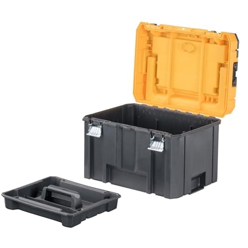 DEWALT TSTAK Tool Box, Deep, Long Handle, Extra Large Design, Fixed Divider for Tool Organization, Water and Debris Resistant (DWST17814) - Image 4
