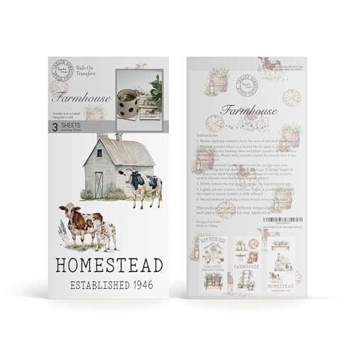 Rub on Transfers for Crafts and Furniture | 3 Design Sheets 6”x 12” | Home Decor Transfers | Furniture and Craft Decals | by Thymeless Designs (Farmhouse) - Image 9