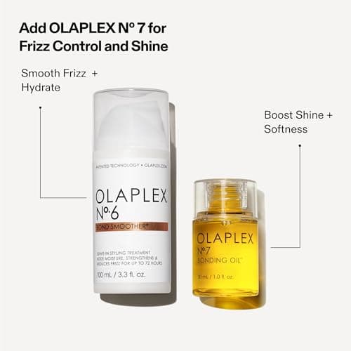 Olaplex No. 6 Bond Smoother, Leave-In Styling Hair Cream Treatment, Smooths, Conditions, & Strengthens, Frizz Control for Up to 72 Hours, For All Hair Types, 3.3 fl oz - Image 8