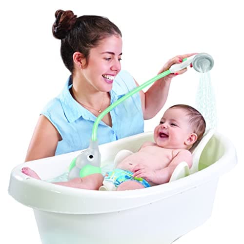 Yookidoo Baby Bath Shower Head - Elephant Water Pump with Trunk Spout Rinser - Control Water Flow from 2 Elephant Trunk Knobs for Maximum Fun in Tub or Sink for Newborn Babies - Image 5