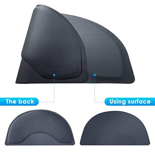 Salon Mat for for Hairstylist 3'x5' Barber Shop Anti-Fatigue Salon Standing Chair Mat - Black Semi Circle 1/2" Thick Comfort Salon Mat, Hair Cutting Hairdressing Equipment - Image 5