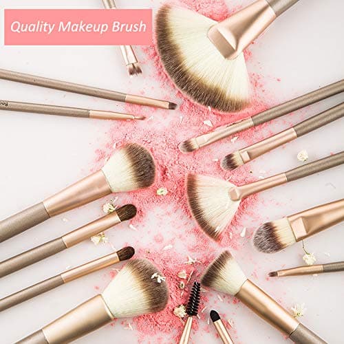28PCS Makeup Brushes, Quality Makeup Brush Set for Women, Makeup Brush Sets Kits for Beginner Starter Professional, Make Up Brushes With Blenders Masks Spatula,Travel-Friendly Gift for Girl, Teens - Image 3