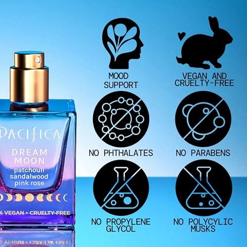 Pacifica Dream Moon Womens Spray Perfume 1 fl oz – Long-Lasting Floral Woody Fragrance for Her - Rose, Patchouli, Sandalwood – 100% Vegan, Cruelty-Free, Phthalate-Free Fragrance - Image 4