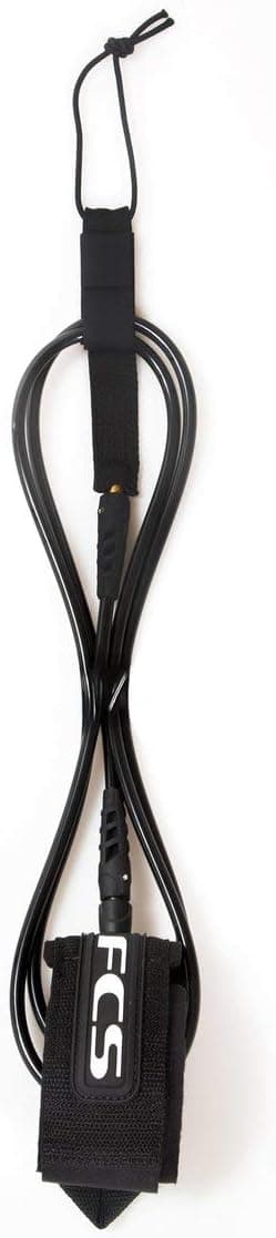 Classic Competition Leash by FCS Black Tranquil Blue 6' - Image 2