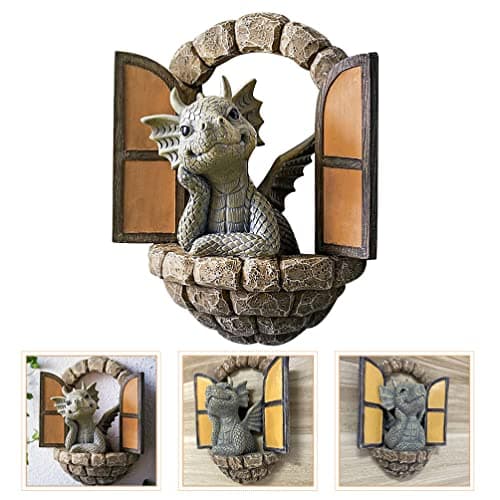 Holibanna 3D Dragon Wall Art Decor Hanging Dinosaurs Sculpture Wall Mounted Room Decor Home Wall Decorations for Kids Bedroom - Image 4