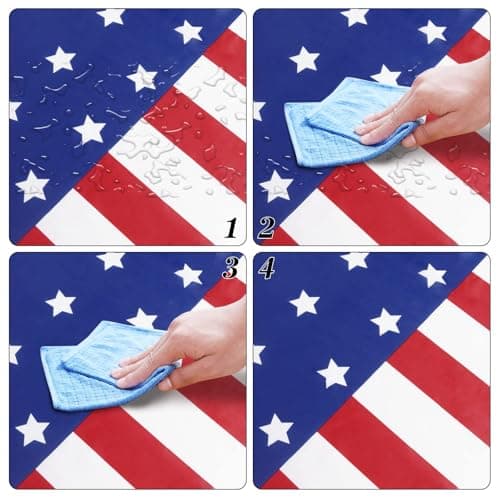 Childom 3 Pack Patriotic Tablecloth,Disposable Plastic Tablecloth 54"x108" Patriotic Decorations,Birthday Party Table Cloth for Kids,Patriotic Themed Party Supplies for Outside,Picnic,Camping,Memorial - Image 3