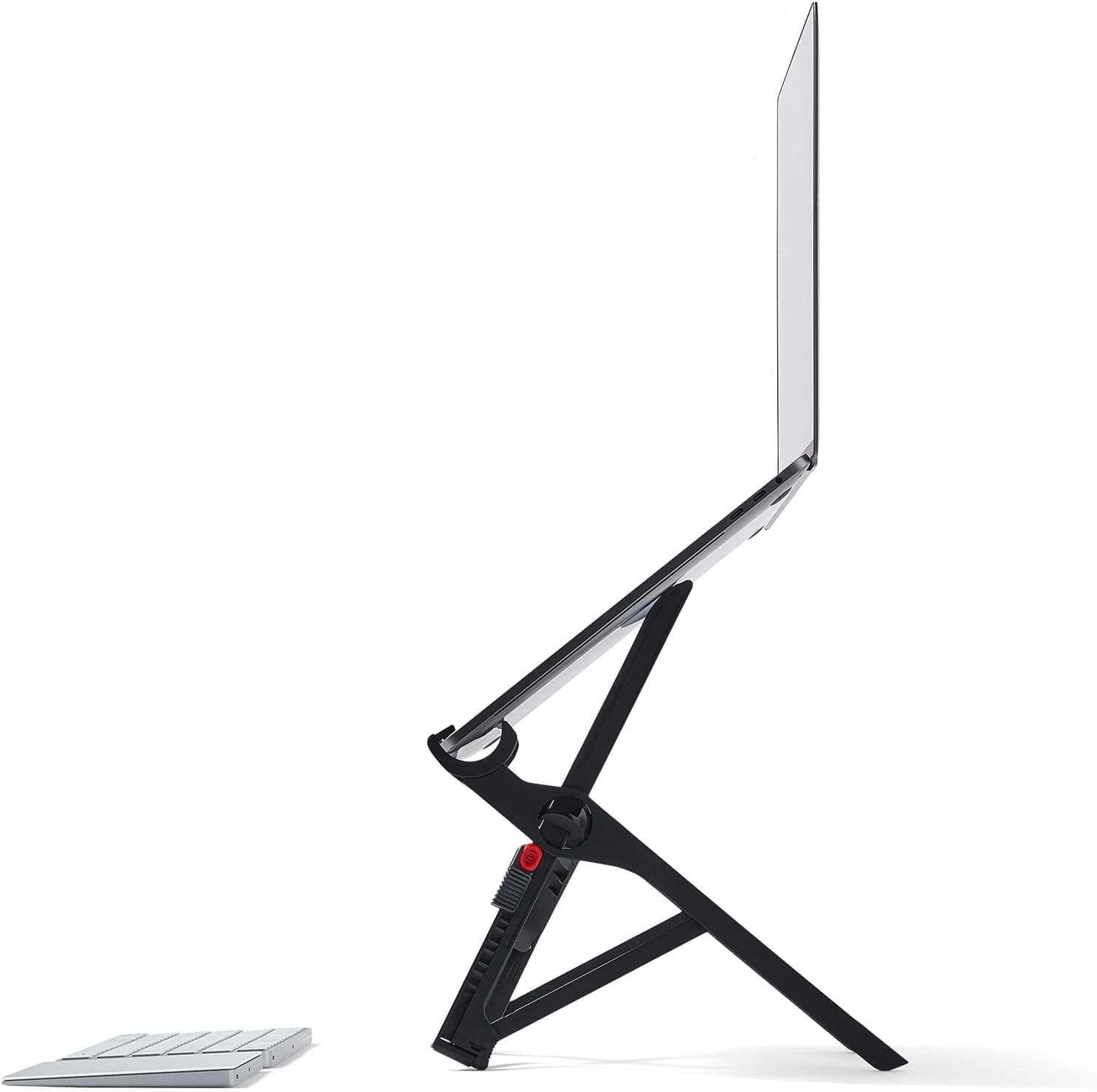 Roost V3 - Ultra Portable and Adjustable Laptop Stand - Eye‑Level Anywhere - 6.5 to 12.5 inch Screen Lift - Patented Rigid Folding Structure and Self-Adjustings Laptop Grips (for 12" to 18" laptops) V3 Black - Image 2