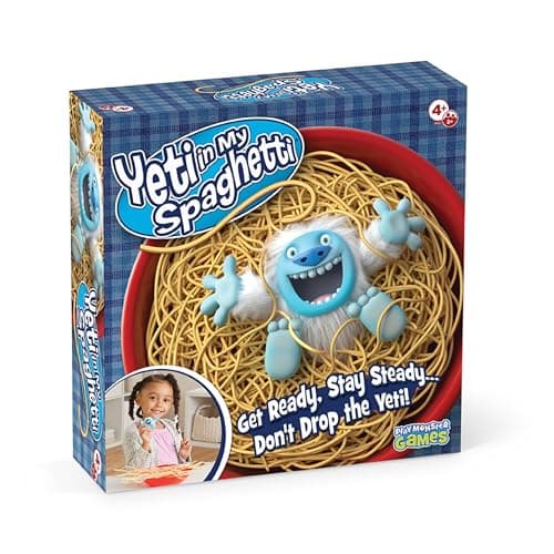 Yeti in My Spaghetti Board Game – Kids Games, Family Game, Multi-Player, Board Games for Family Night, Preschool Toys, Hand-Eye-Coordination Game, Don’t Drop Yeti, Ages 4+