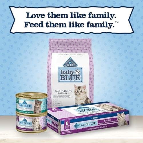 Blue Buffalo Baby Blue Natural Kitten Dry Cat Food, Healthy Growth Formula with DHA, Chicken and Brown Rice Recipe, 2-lb Bag - Image 8