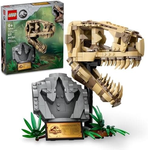 Amazon.com: LEGO Jurassic World Dinosaur Fossils: T Rex Skull Building Toy - Dinosaur Toy for Boys & Girls, Ages 9+ Years - Gift for Christmas - Display for Bedroom - 76964 : Toys & Games - Image 2