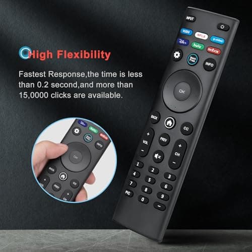Universal Remote Control XRT140 for VIZIO Smart TV Remote Replacement XRT136 XRT260 XRT270 Smartcast D, E, M, P, V, PX Series Smart TVs - Image 4