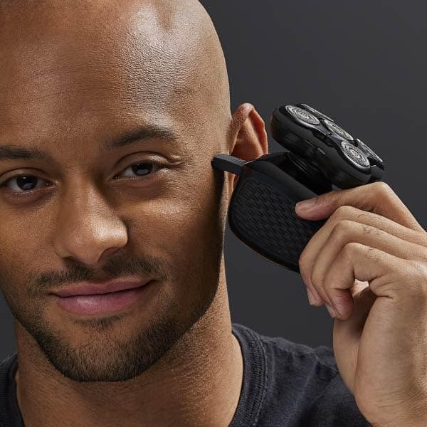 Remington XR7000 Balder Pro Rotary Shaver Rechargeable Waterproof Electric Razor for Men Cordless Lithium Power 5 Dual Track Flexing Heads and Pop-Up Trimmer Black Balder - XR7000A - Image 14