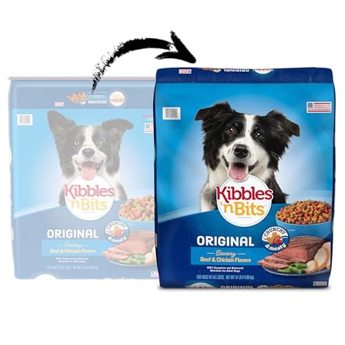 Kibbles 'n Bits Original Savory Beef & Chicken Flavor Dry Dog Food, 31 Pound Bag - Image 2