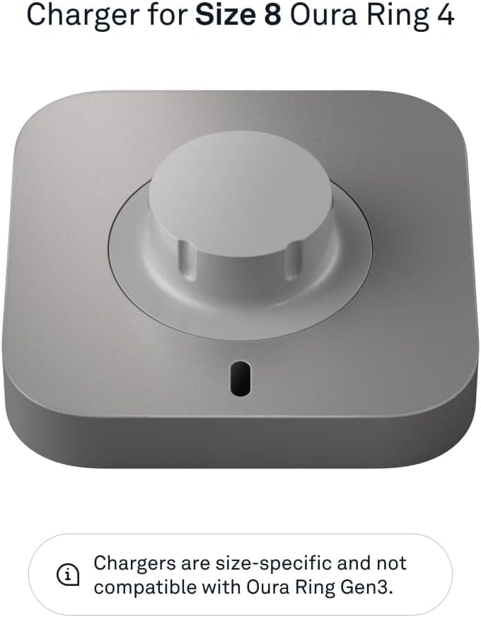 Oura Ring 4 Charger - Size 8 - Charging Dock and USB-C Cable - Charges Oura Ring 4 up to 8 Days - Image 3