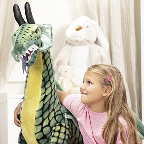 Melissa & Doug Lifelike Plush Giant Winged Dragon Stuffed Animal (36 x 40.5 x 16 in) - Image 6