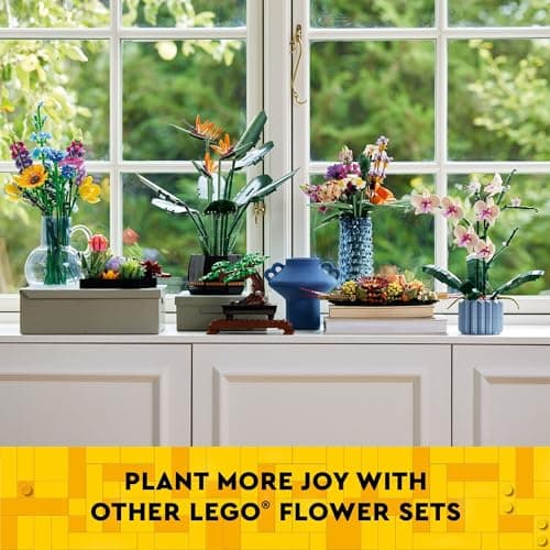LEGO Daffodils - Building Toy for Kids, Girls and Boys, Ages 8+ - Birthday Gift for Kids - Artificial Daffodil for Bedroom Decor and Display - 40747 - Image 6