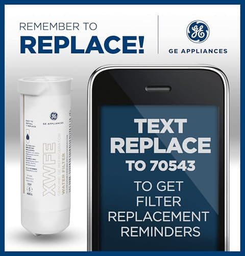 GE XWFE Refrigerator Water Filter, Genuine Replacement Filter, Certified to Reduce Lead, Sulfur, and 50+ Other Impurities, Replace Every 6 Months for Best Results, Pack of 1 - Image 5