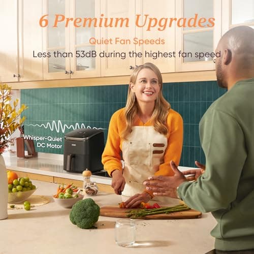 Cosori 9-in-1 TurboBlaze Air Fryer 6 Qt, Premium Ceramic Coating, 90°–450°F, Precise Heating for Even Results, Air Fry, Roast, Bake, Broil, Dry, Frozen, Proof, Reheat, Keep Warm, 120V - Image 9