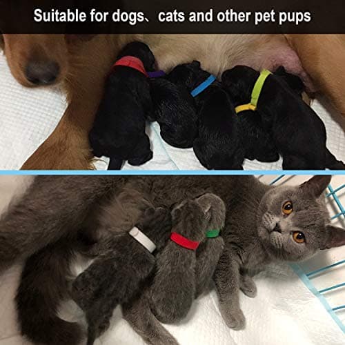15 Pcs Puppy Whelping Collars Newborn Pet Collars Double-sided Soft Adjustable ID Bands Puppy Id Collars for Newborn Pet Dog Cat 15 Colors - Image 6
