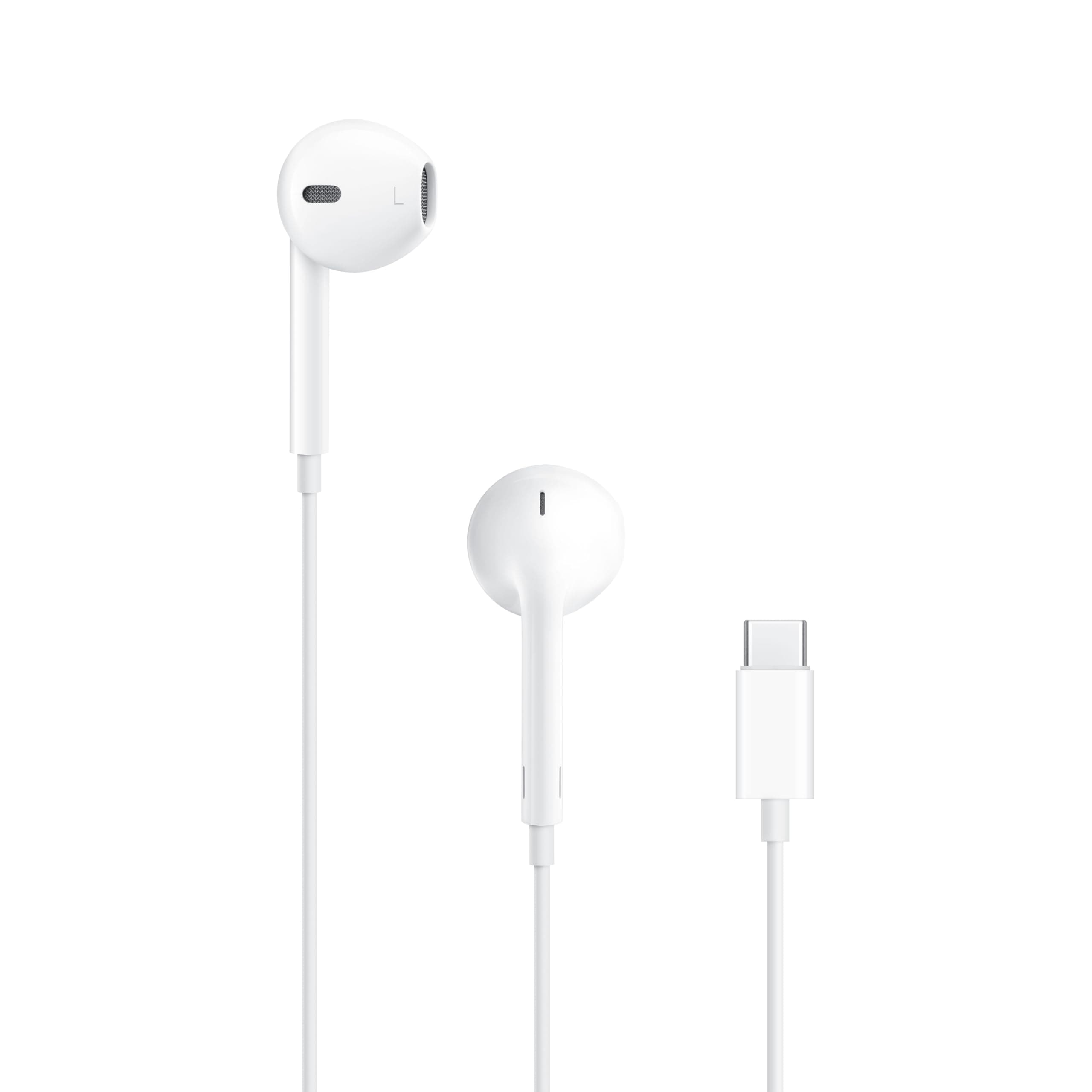 Apple EarPods Headphones with USB-C Plug, Wired Ear Buds with Built-in Remote to Control Music, Phone Calls, and Volume One Size USB-C