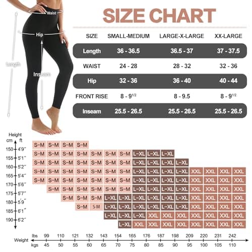 Leggings for Women - High Waisted Full Length Buttery Soft Yoga Pants for Workout Athletic Daily - Image 7