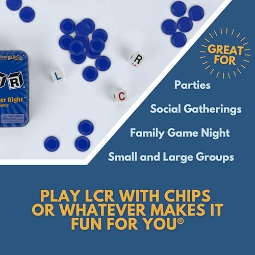 LCR® Left Center Right™ Dice Game - Blue Tin - Image 3