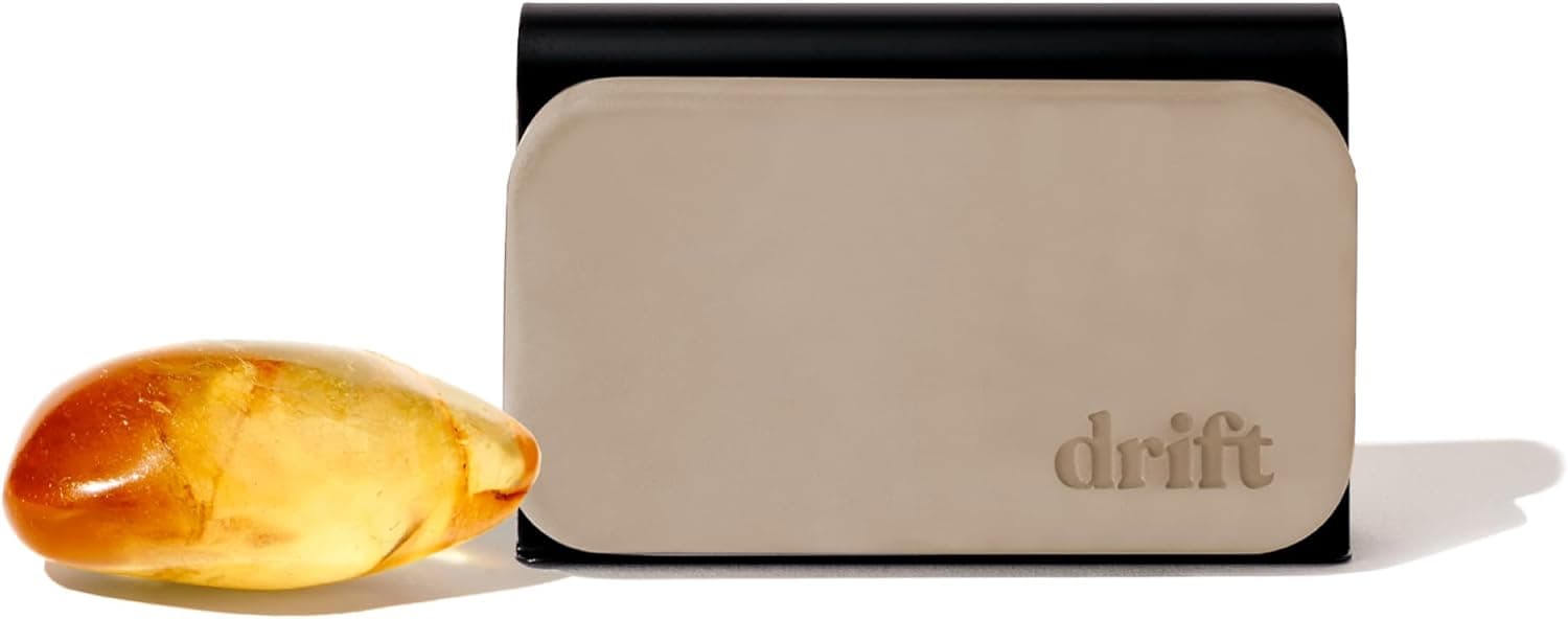 Drift Car Air Freshener - Stone Air Freshener Car Odor Eliminator - Long Lasting Scent - Auto Accessories - Metal Clip - Essential Oils - Clean Ingredients - Amber Scent Starter Kit Amber/Starter Kit - Image 2